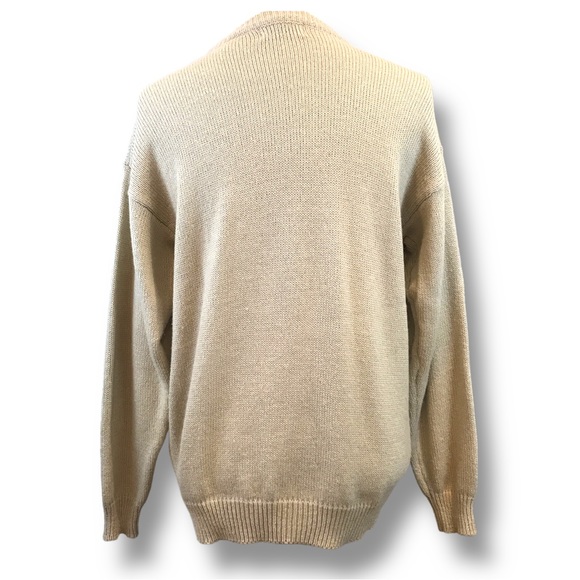 Vtg 90’s Aggio Wool Blend Warm Cozy Sweater Sz L Holiday Sweater Leaves - Picture 7 of 9